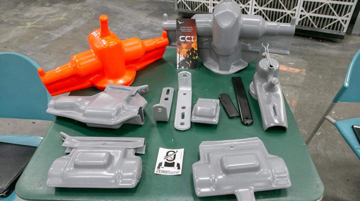 Custom Coating Innovations, which is moving from Lebanon to Belleville, manufactures plastisol covers that keep birds, squirrels and other wildlife from damaging utility equipment.