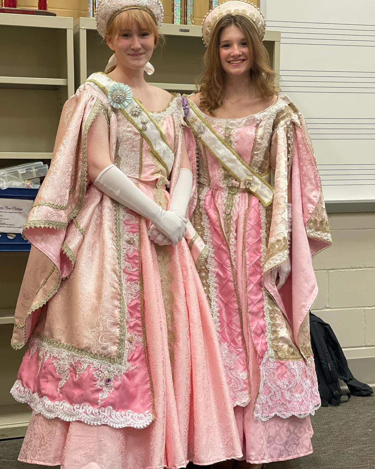 O’Fallon Township High School’s theatre and music departments are presenting “Anastasia” Thursday, March 31, through Sunday, April 3. Pictured are duchesses Lily Kanuch and Ava Stock.