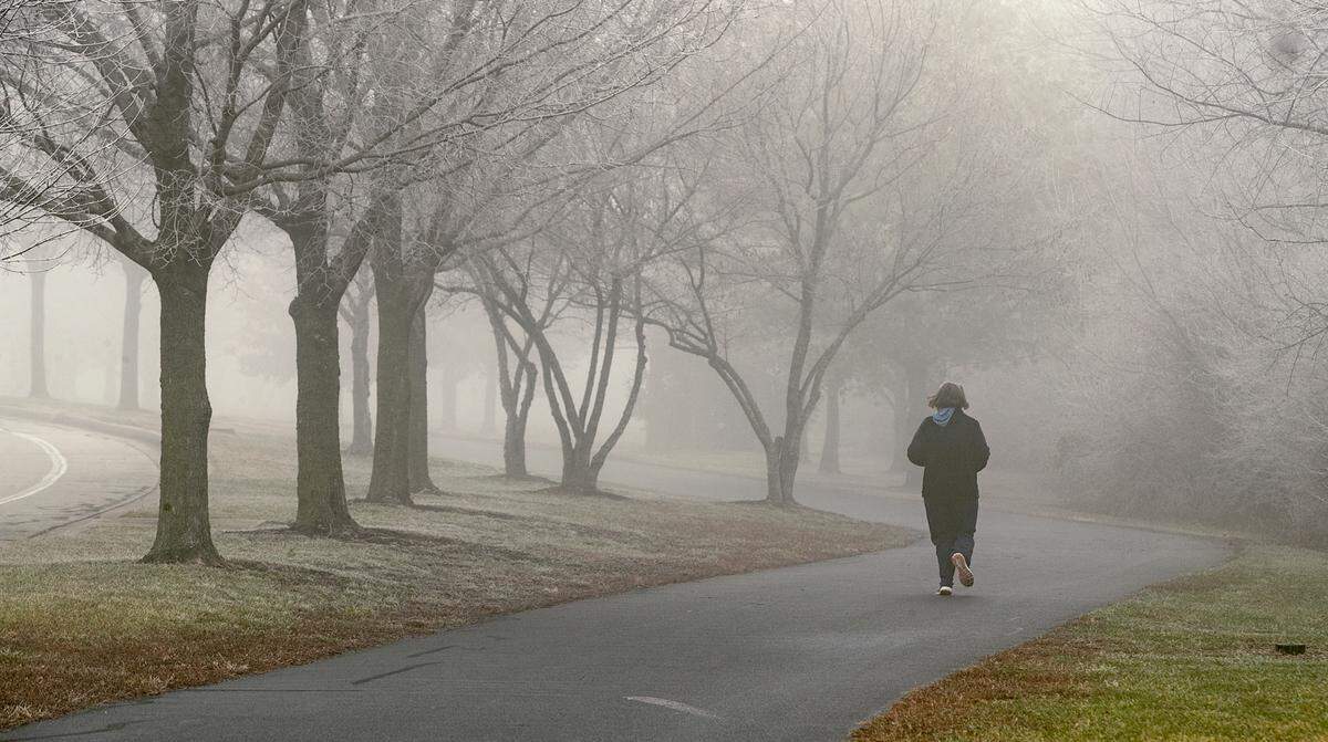 A person runs on the 2.1 mile path inside the O’Fallon Family Sports Park. Replacing the community swimming pool, creating an all-inclusive playground, adding community space for gatherings, more hiking and biking trails, completing the Family Sports Park, and putting new parks in underserved areas are among the improvements highlighted in the O’Fallon Parks Master Plan.