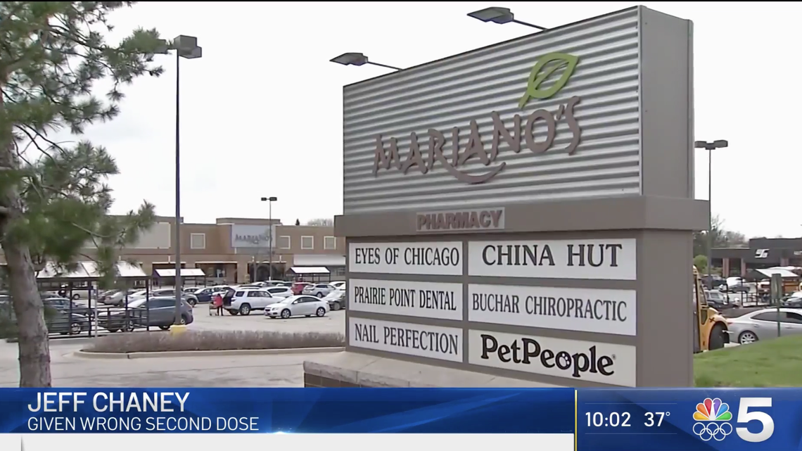 Several people were given the wrong second dose of a COVID vaccine at a Mariano’s grocery store pharmacy in Aurora, Illinois, the company says.