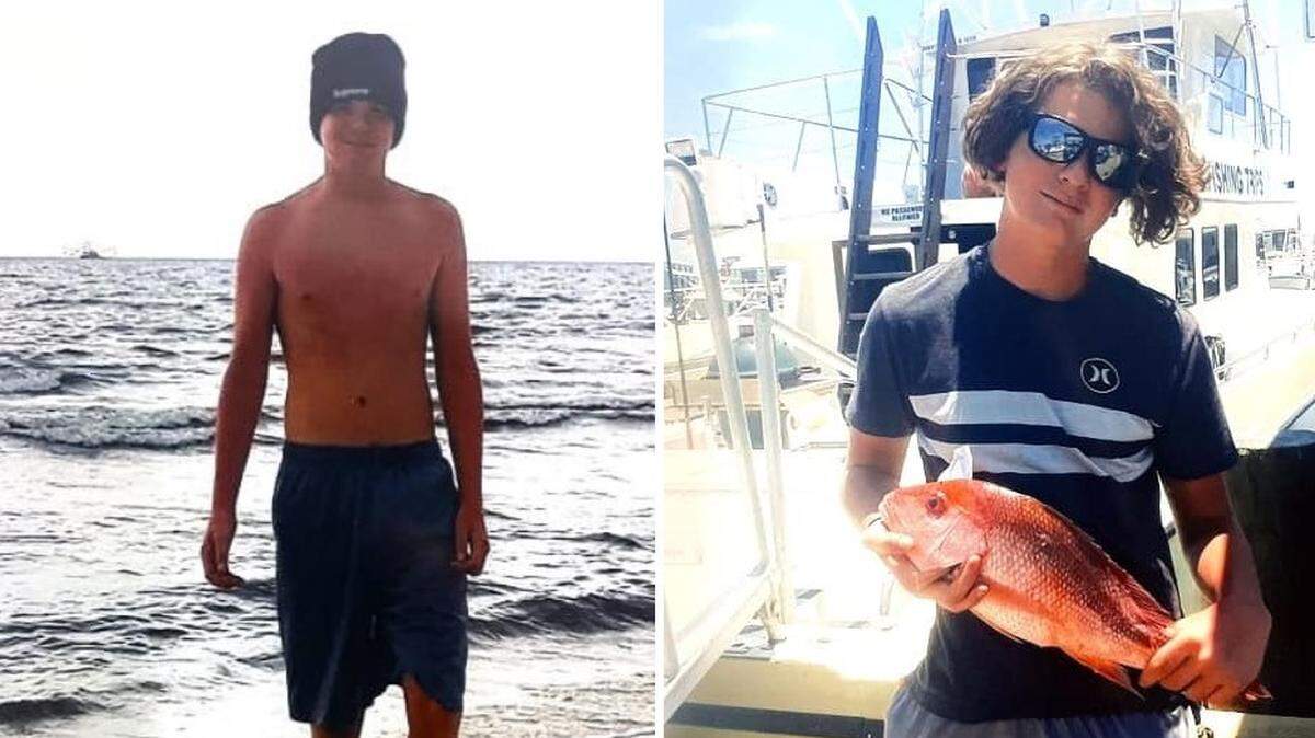Highland High School student Jarron Haberer is shown on Dauphin Island in Alabama, his family’s regular vacation spot. He was killed in January in a car accident in rural Trenton.