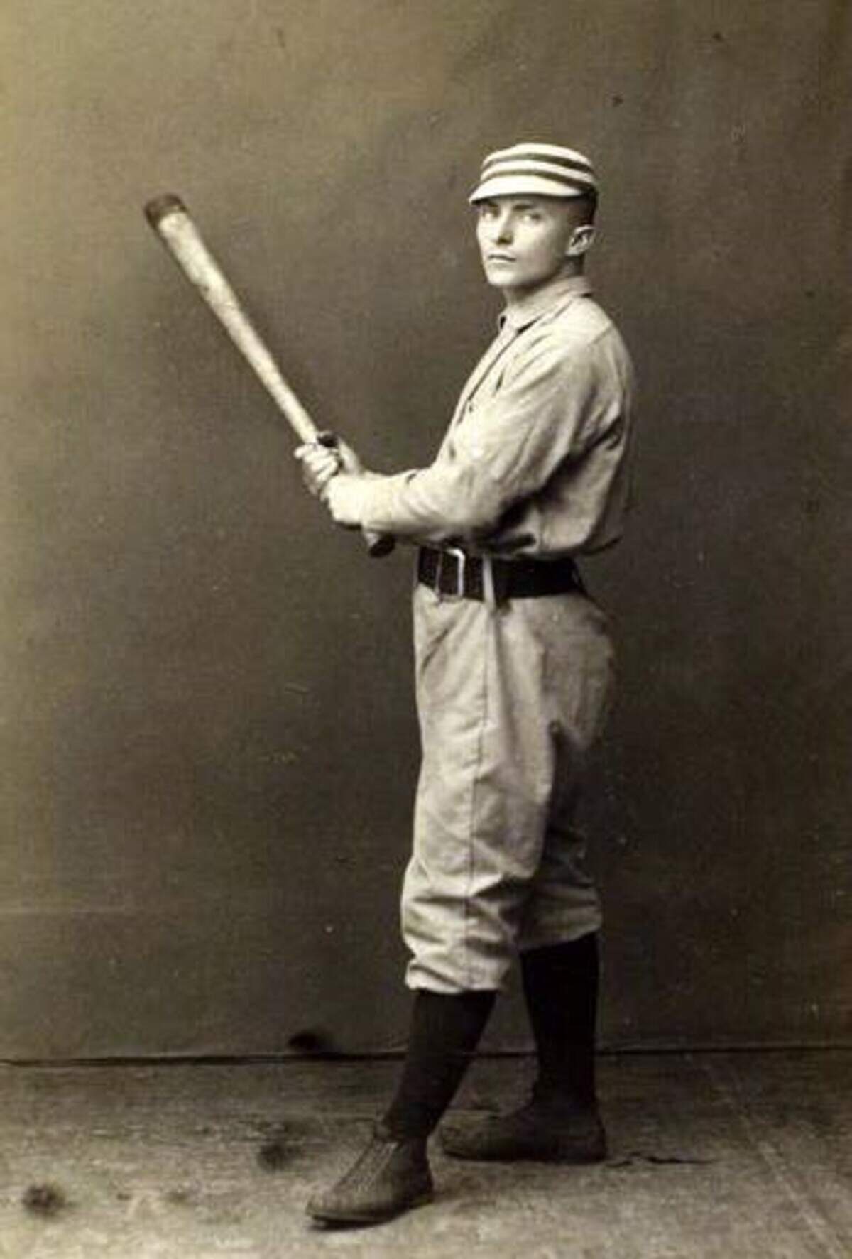 Tommy McCarthy as a member of the Union Association’s Boston Reds in 1884.