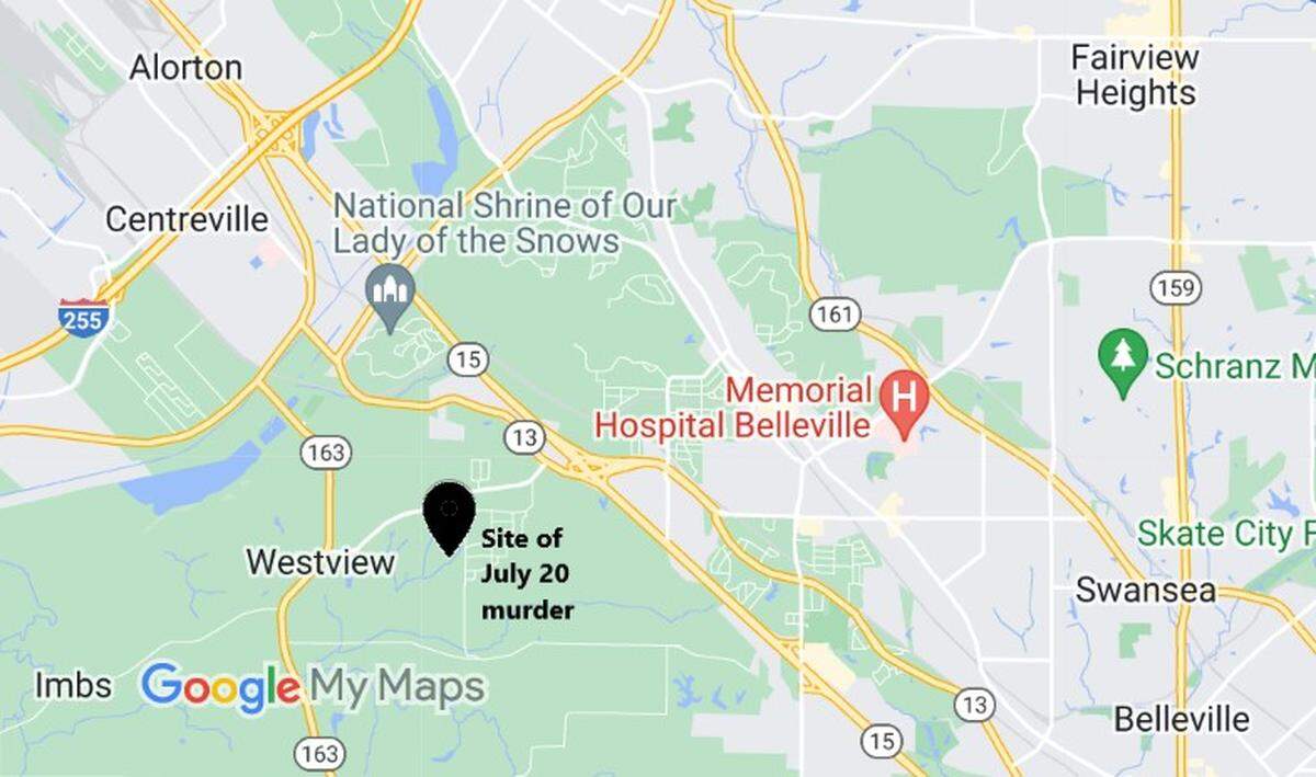 James Goodwin, 33, was stabbed to death on July 20, 2022, at 1034 Golfview Court in an unincorporated area west of Belleville, near Elmwood Golf Course off Eiler Road.