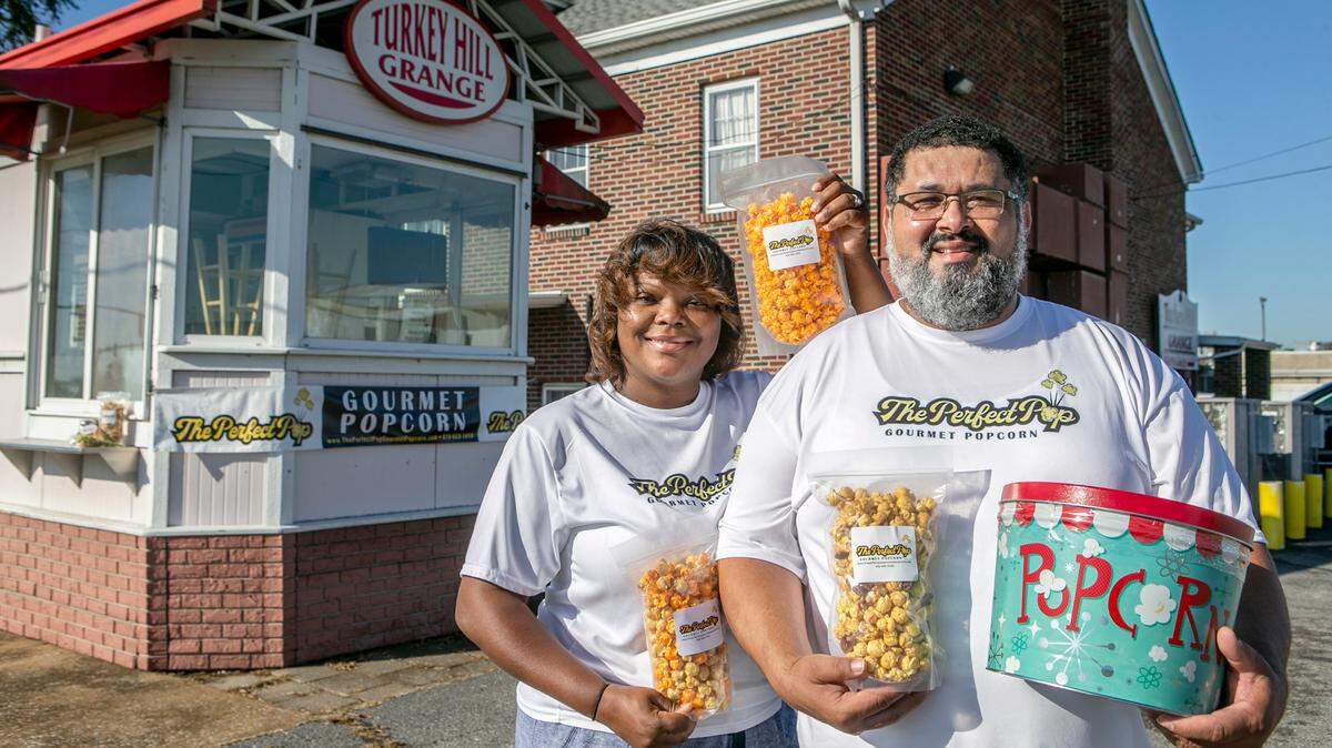The Perfect Pop Gourmet Popcorn, owned and operated by Stephanie and Eddie Williams. will be open on Saturdays outside the Turkey Hill Grange beginning October 24. You can order popcorn through their website www.theperfectpopgourmetpopcorn.com or visit their Facebook page for more information.