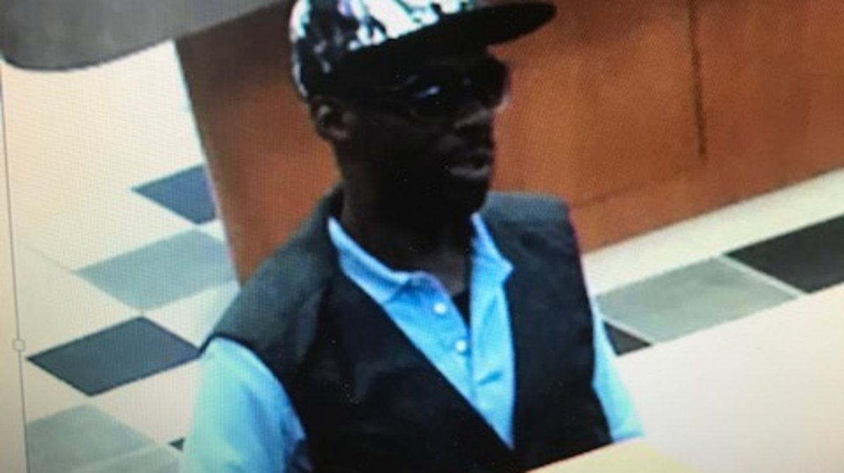 Maryville police are searching for a man they say robbed First Collinsville Bank on Thursday afternoon.