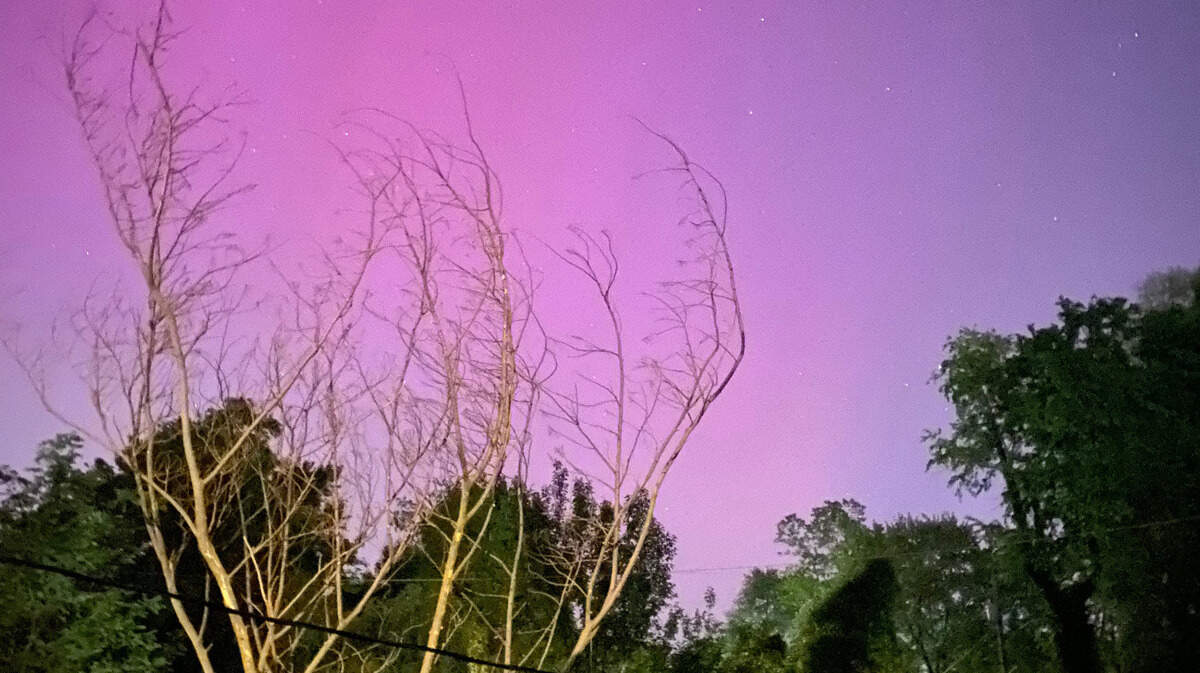 Northern lights visible from west Belleville in this file photo. Metro-east residents may get another chance to see them this week.