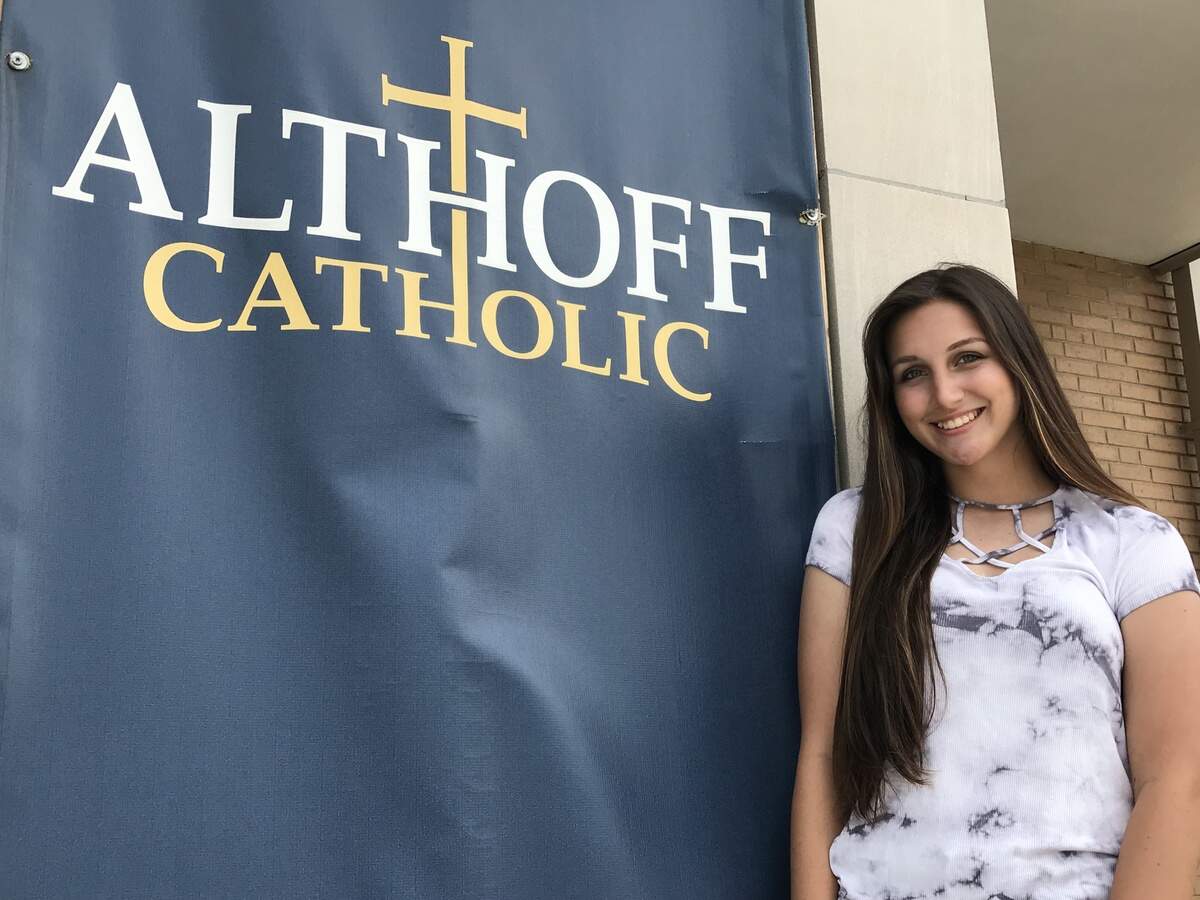 O'Fallon resident Natalyn Gorazd graduated first in her class as one of five female valedictorians Sunday, May 20 from Althoff Catholic High School in Belleville.