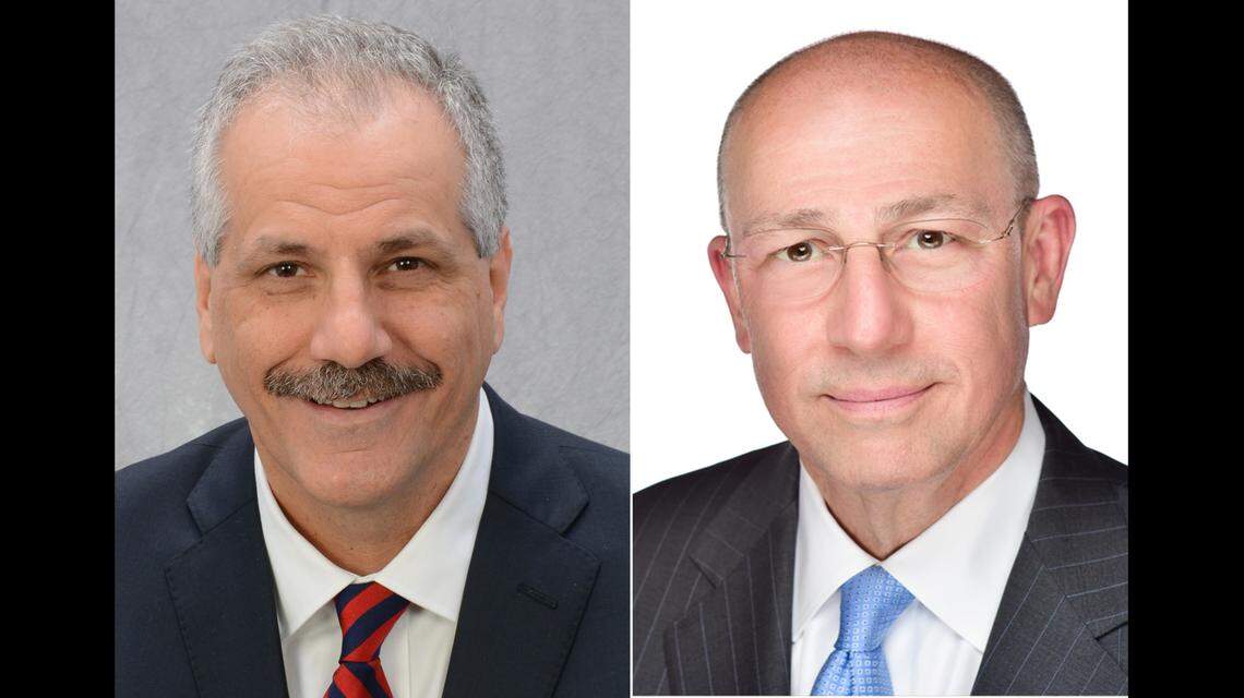 Mark J. Turner, left, is president of Memorial Regional Health Services. Dr. Timothy J. Eberlein is director of Siteman Cancer Center.