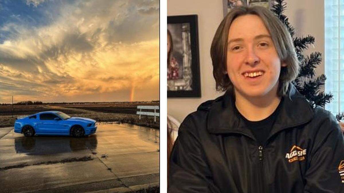Triad High School graduate Josh Melton, 18, drove a blue Mustang before he was killed in a head-on crash Thursday night near Highland. Illinois State Police are investigating.