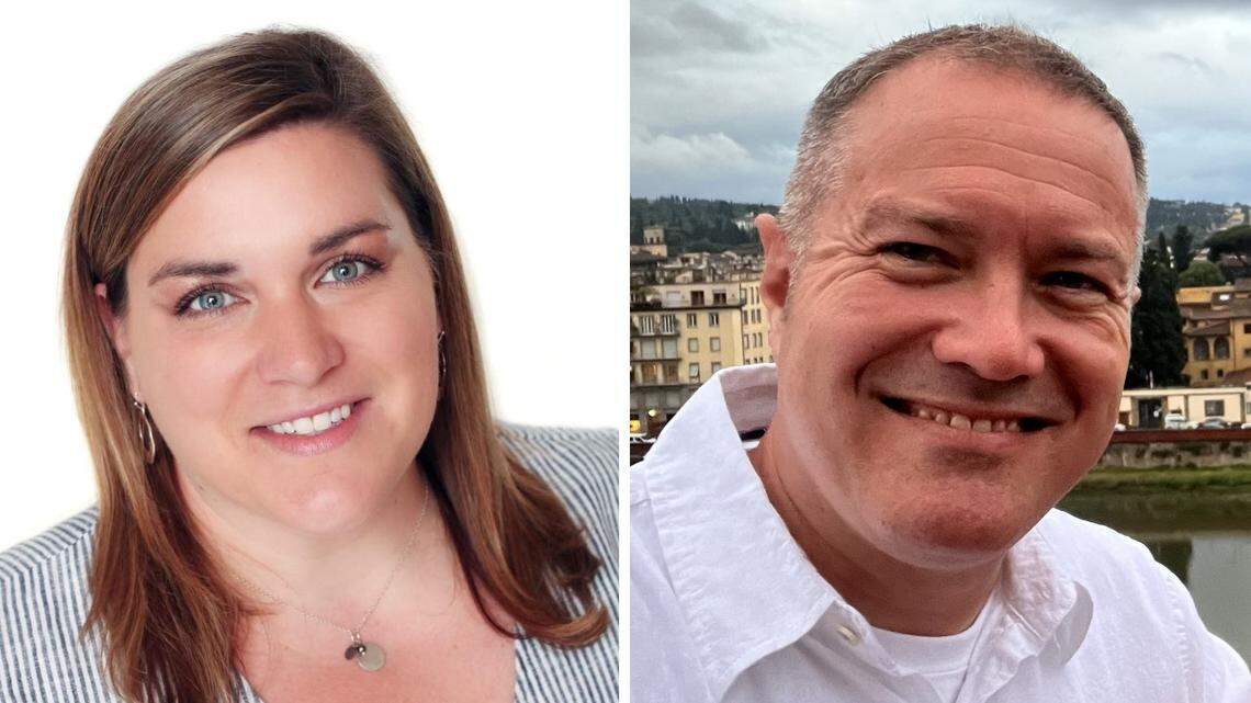 The two new co-directors of Art on the Square in Belleville are Rebecca Boyer, vice president of operations at Kaskaskia Engineering Group, and Karl Gilpin, president of Tygracon Properties.