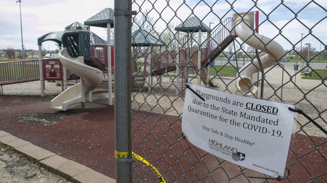 Use of swings and other playground equipment at parks, including Glik Park in Highland, is prohibited under Illinois rules and regulations designed to slow the spread of coronavirus.