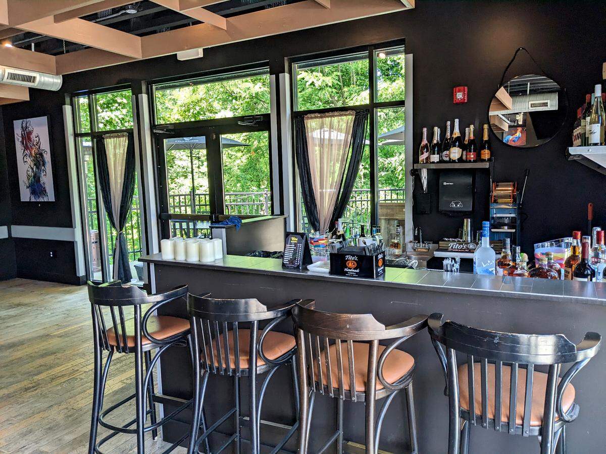 The martini bar at Reine in Edwardsville