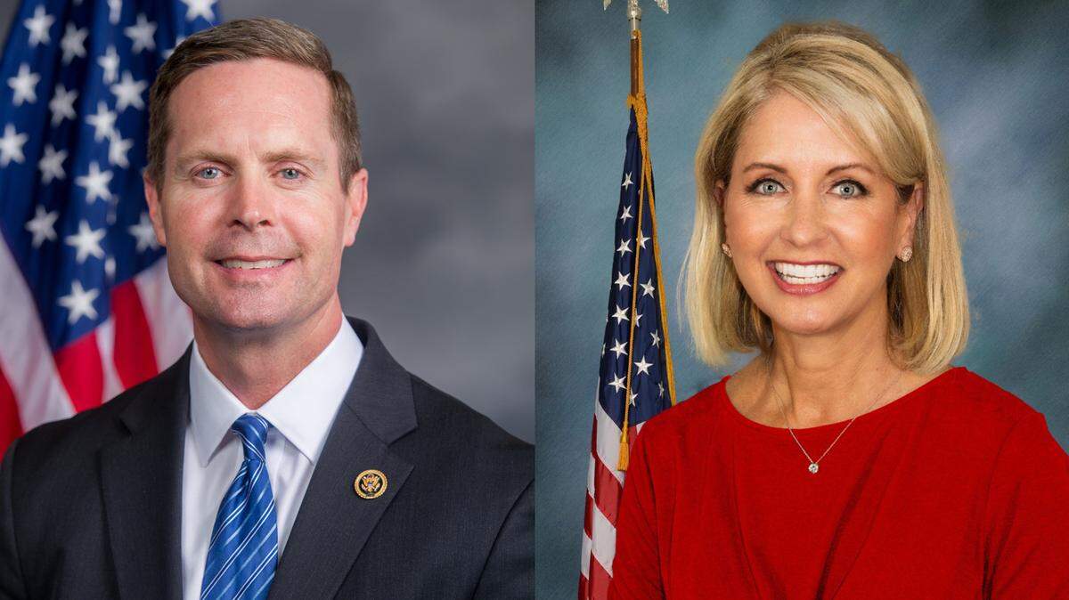 U.S. Reps. Rodney Davis and Mary Miller face each other in the primary on June 28 for the 15th Congressional District.