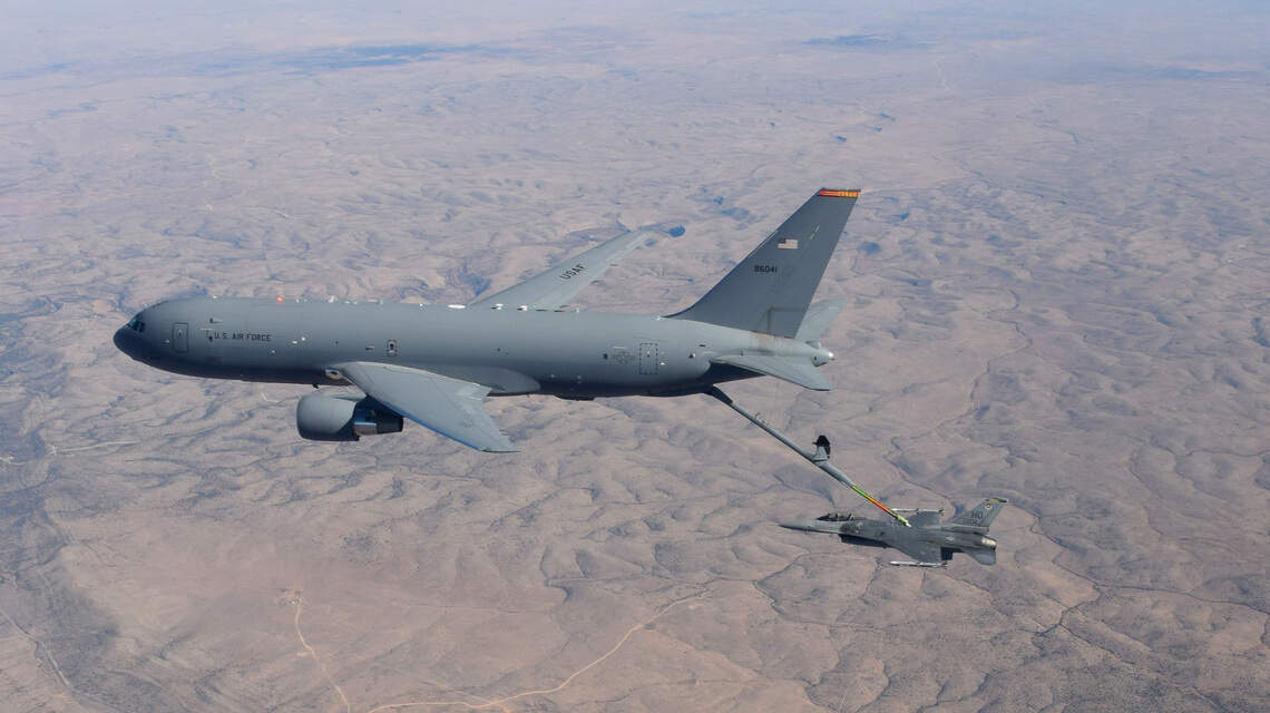 Air Mobility Command approves F-15, F-16 receivers as third KC-46 ICR milestone