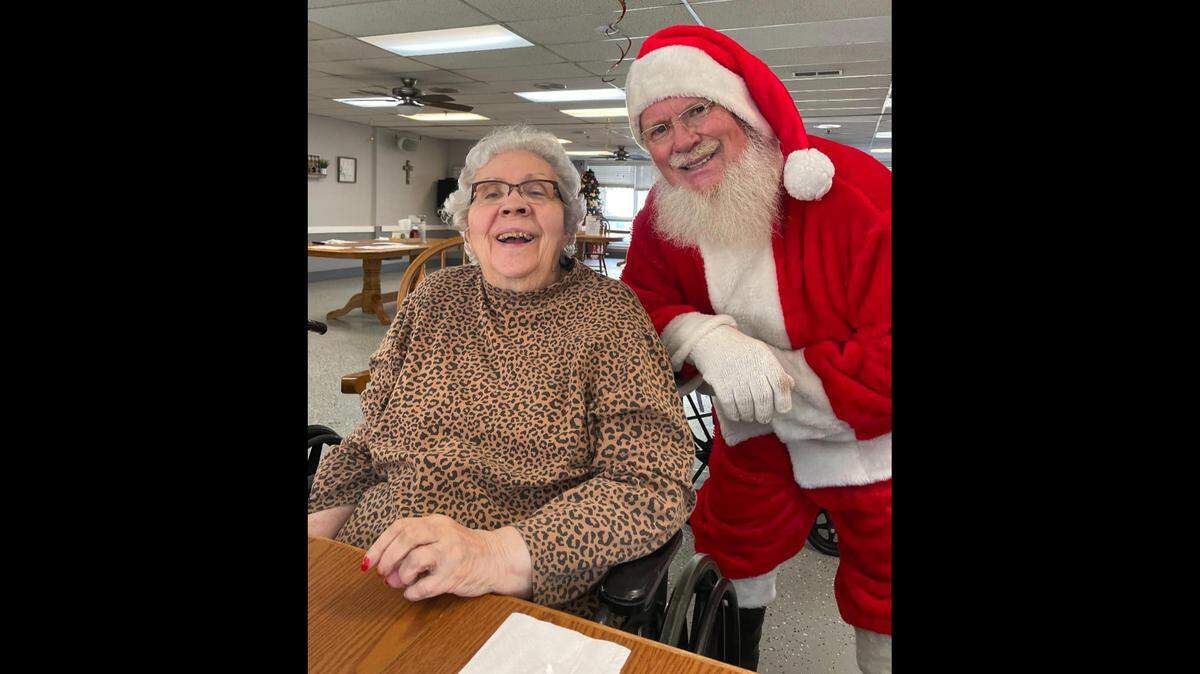Santa made a surprise visit to the Hitz Home to check on the naughty and nice. Judging by the smiles throughout the room, it proves there are a lot of nice people living at the Hitz Memorial Home.