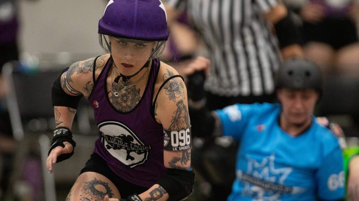 Roller Derby is a fast-paced sport, and a fast jammer can make all the difference. Lil’ Smokes, pictured here, chose her name because of how fast she is on her skates.