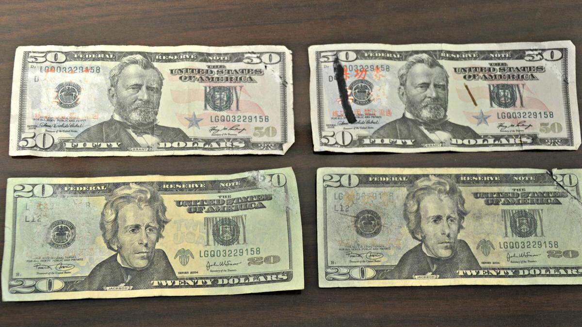 Many of these counterfeit bills were used in the area, First National Bank in Staunton said.