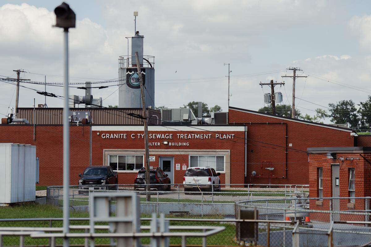 The Granite City Sewage Treatment Plant on Wednesday, Aug. 20, 2025, in Granite City.