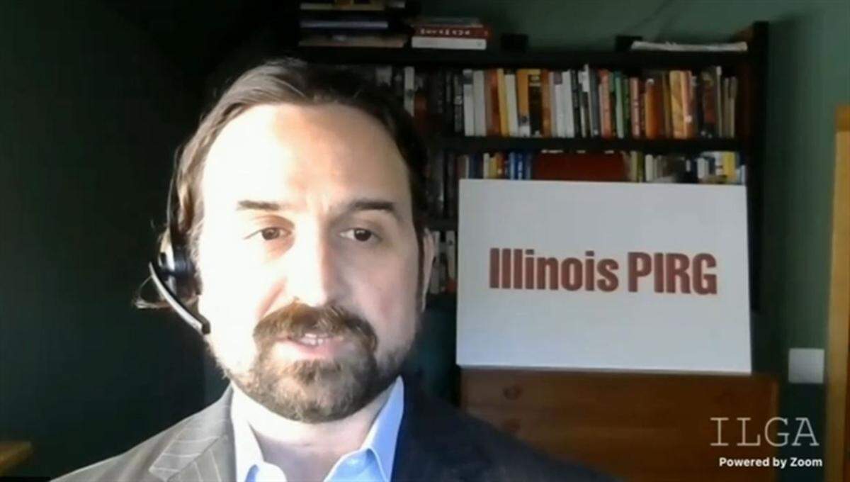 Abe Scarr, director of the consumer advocacy group Illinois PIRG, is pictured in a file photo. Scarr and PIRG are lobbying for the repeal of a surcharge on consumer gas bills one year before its scheduled sunset date.