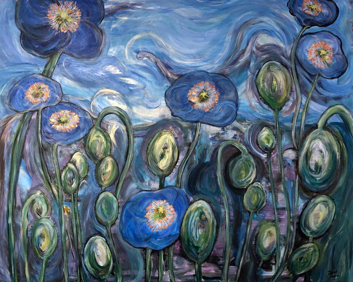 “Himalayan Blue” by Janet Sgro