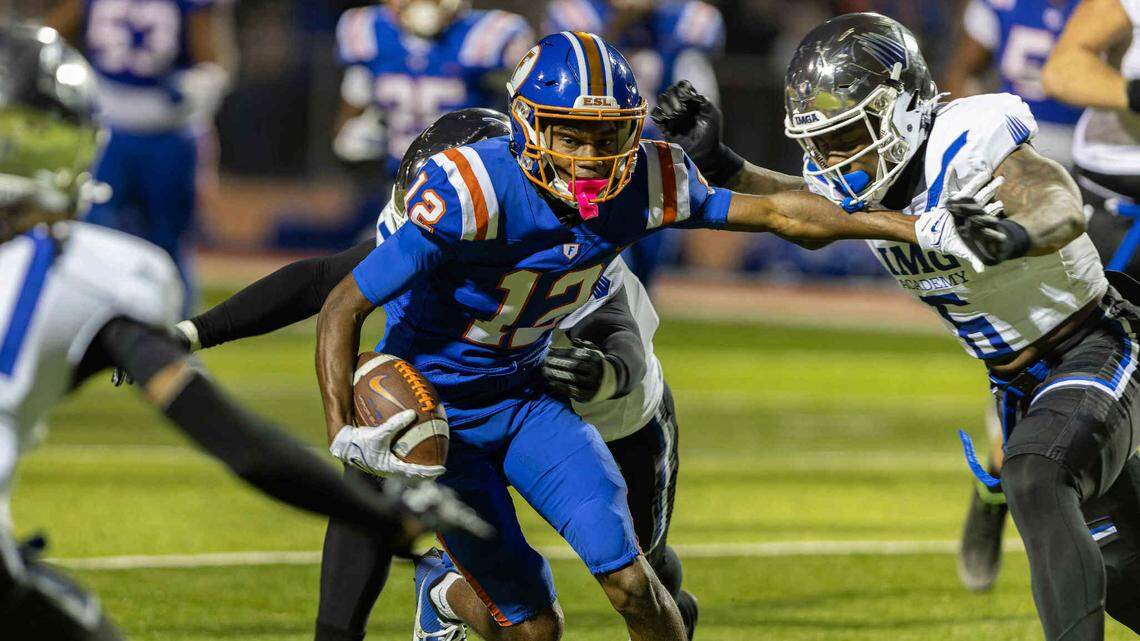 East St. Louis and IMG Academy, both nationally ranked, battle in overtime thriller