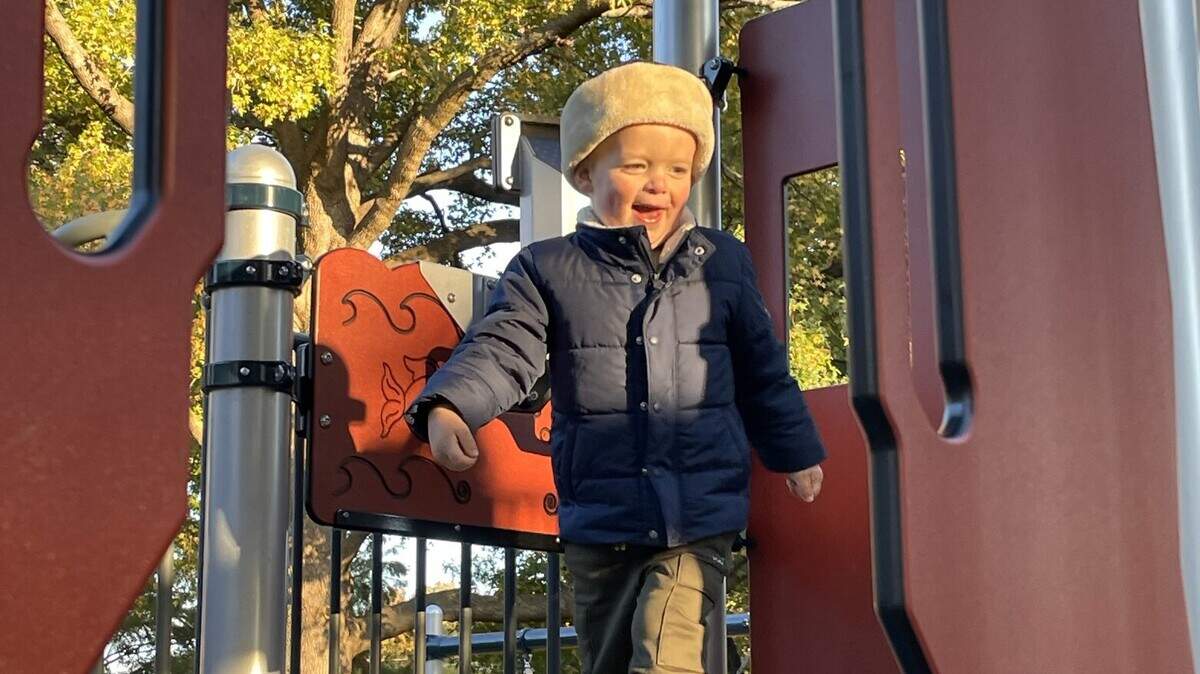 Children play at the Playground of Champions, now officially open at the O’Fallon Community Park.