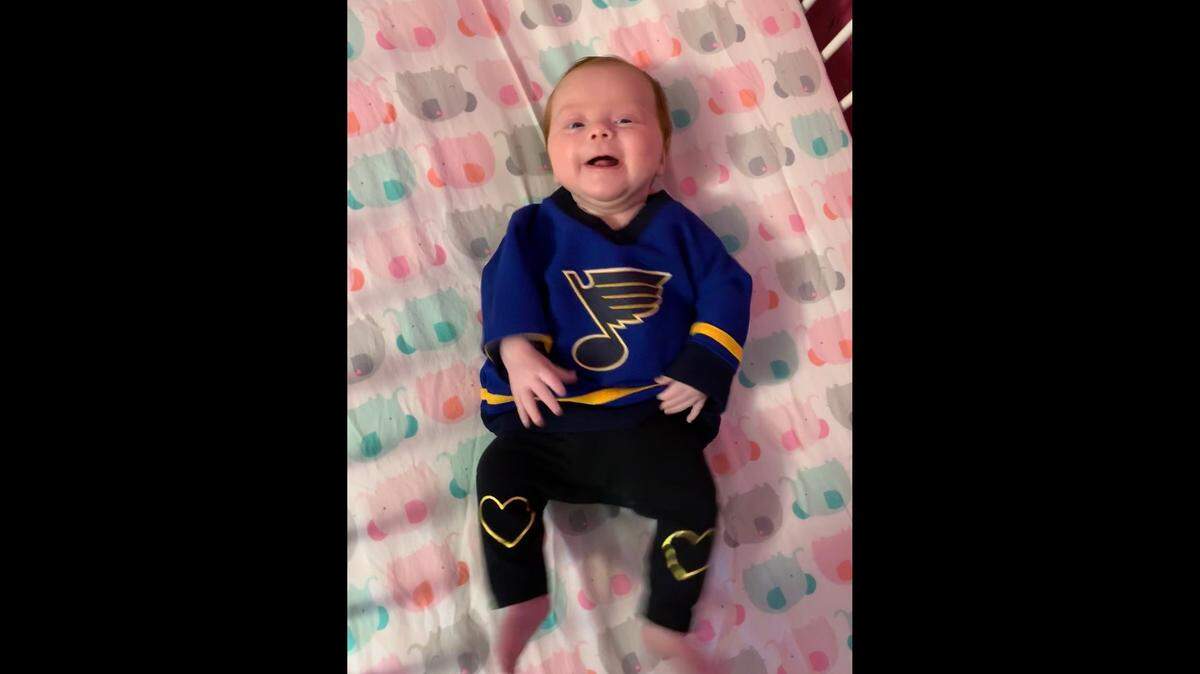 Delaney Stroh already is a St. Louis Blues fan, following in the footsteps of her parents, Alex and Stephanie Stroh, of rural O’Fallon.