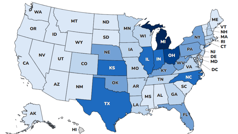 Illinois cyclosporiasis case count grows as 3 states are added to US outbreak