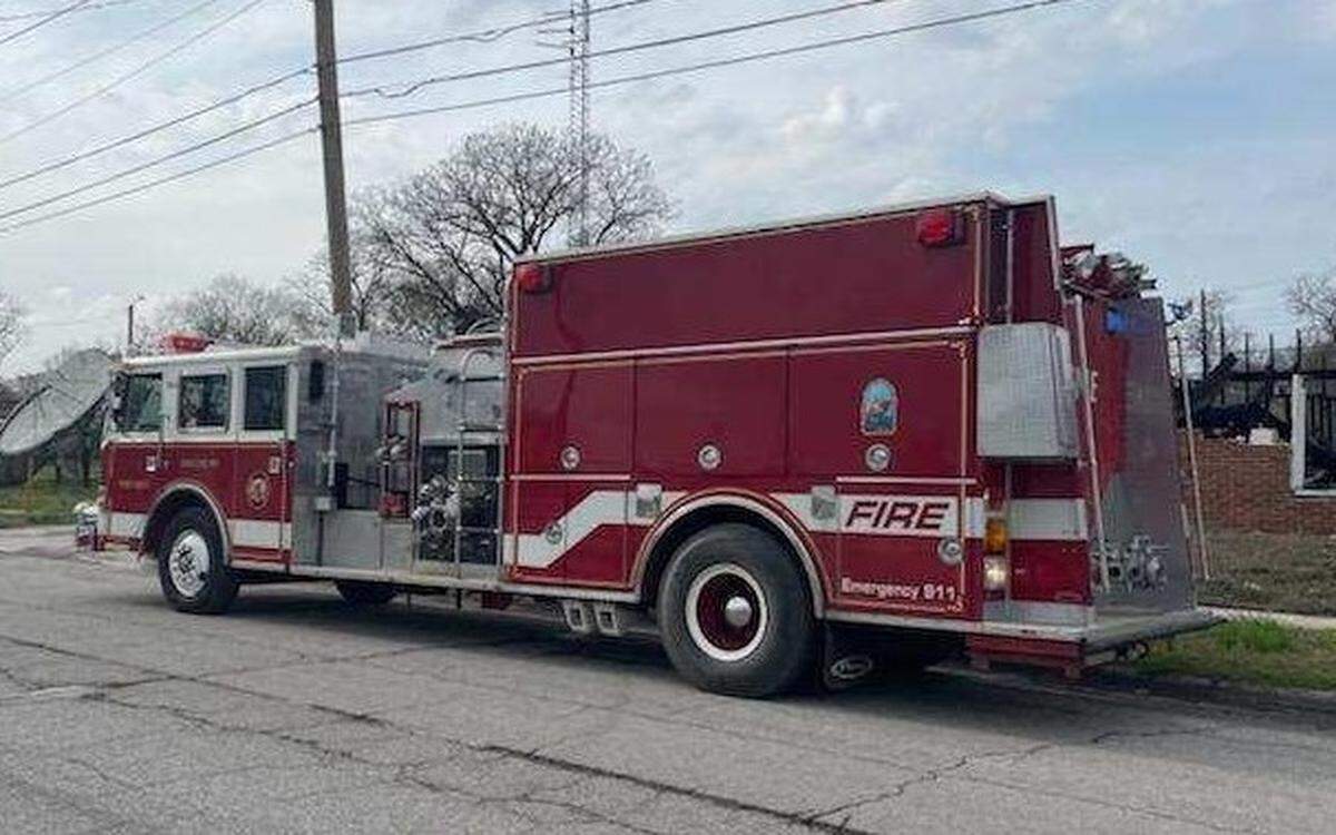 The Washington Park Fire Department’s 1987 pumper was donated by the Elk Grove Fire Department in northeast Pennsylvania.
