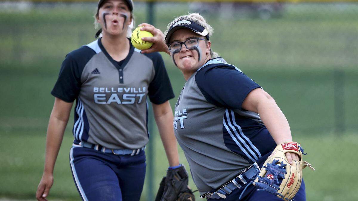 Belleville East senior Alyssa Krausz (38) headlines the All Southwestern Conference softball team