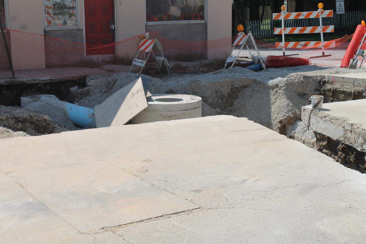 The first phase of the West Main Street improvement project in Belleville is nearly complete. New sewer and water lines have been installed from Sixth to 12th streets.