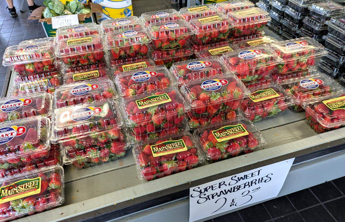 Strawberries are the most popular item at Mike & Sarah’s Produce in Collinsville.
