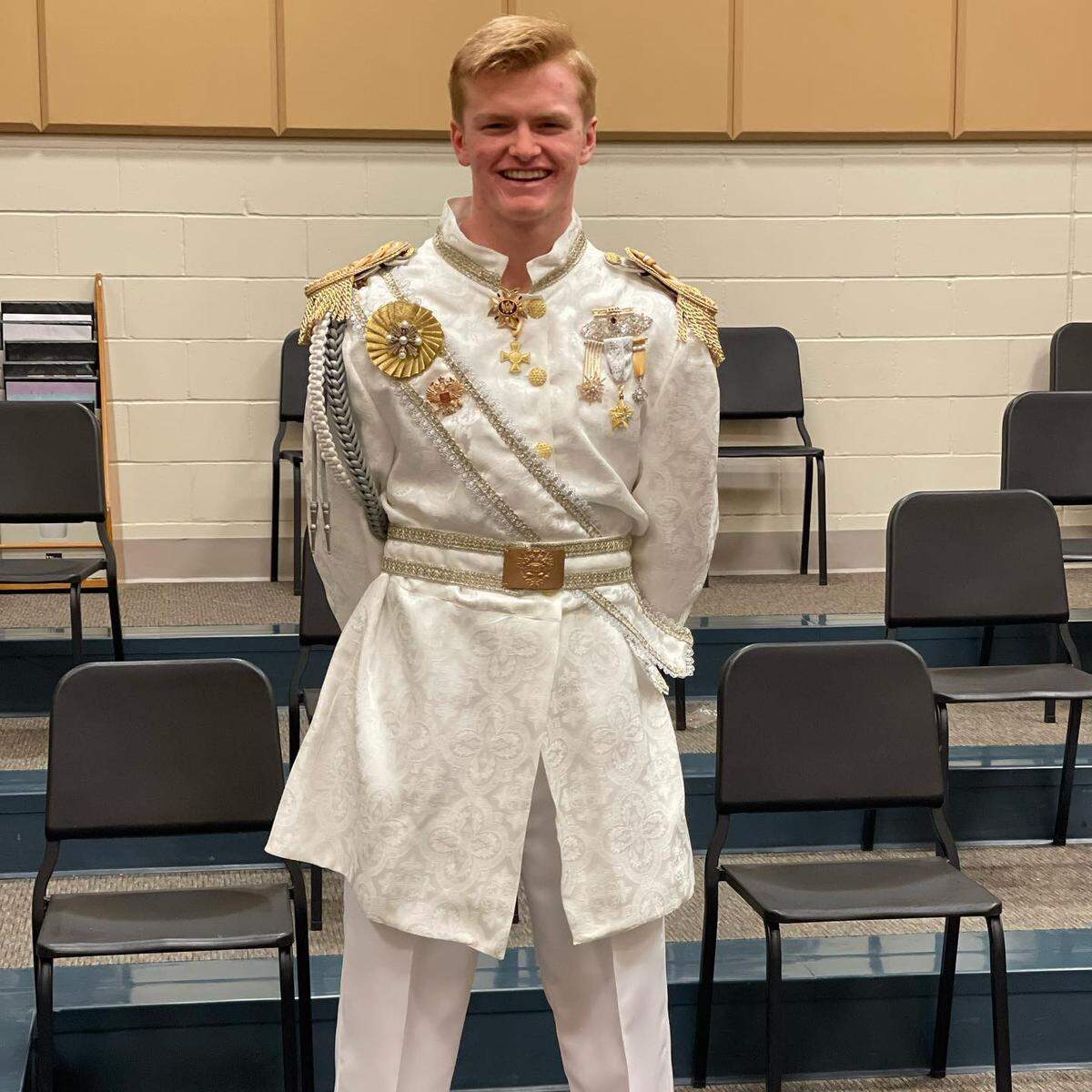 O’Fallon Township High School’s theatre and music departments are presenting “Anastasia” Thursday, March 31, through Sunday, April 3. Pictured is freshman David Merrilly, who will play Count Ipolitov.