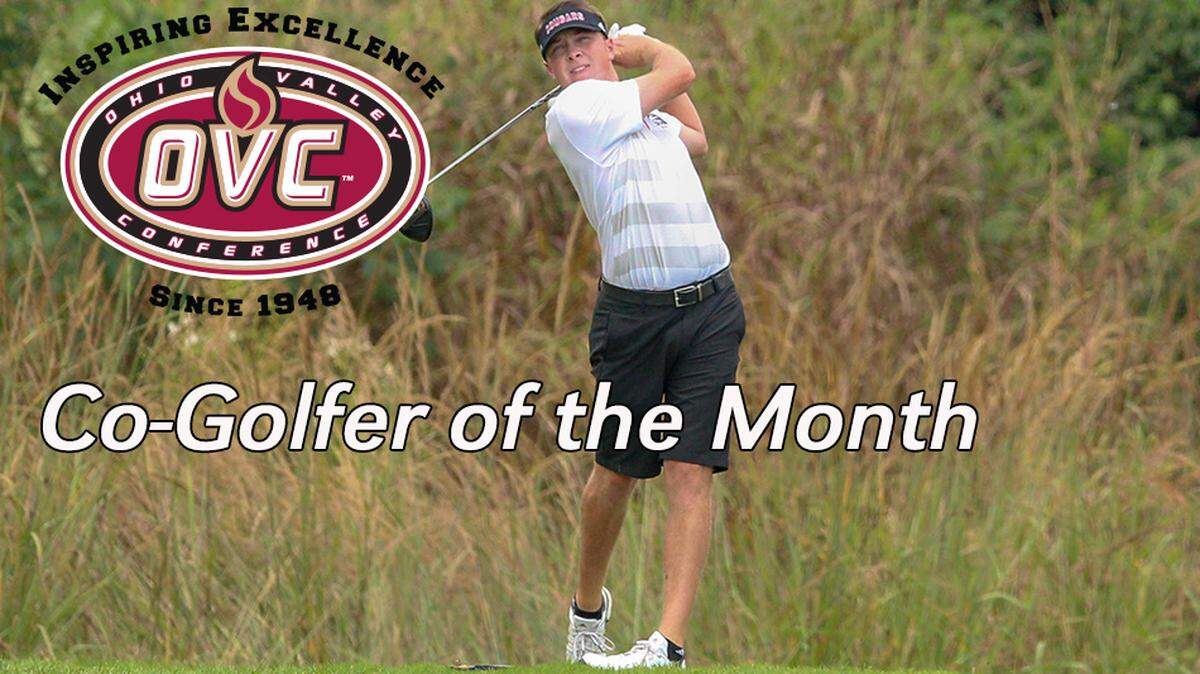 Kyle Slattery, a member of the SIUE men’s golf team, was named Co-Golfer of the month for the Ohio Valley Conference.