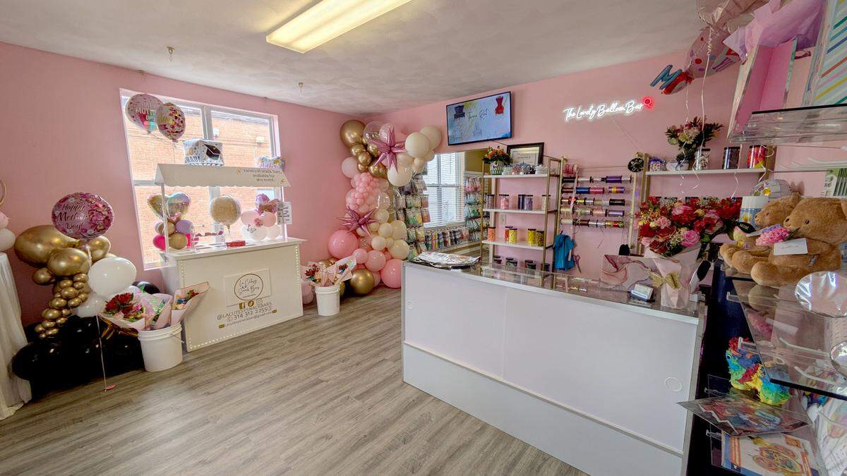 Overall view of the shop at ALCE Luxury Events aka LovelyLoons in Fairview Heights
