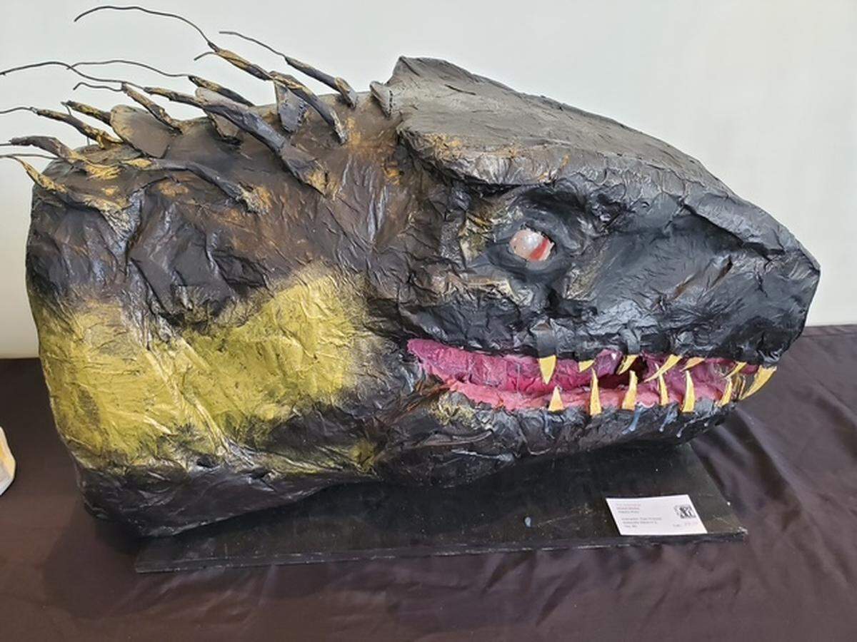 “Indoraptor,” by Naomi Ruiz of Belleville West, was the People’s Choice Award winner in the Art on the Square High School Competition.