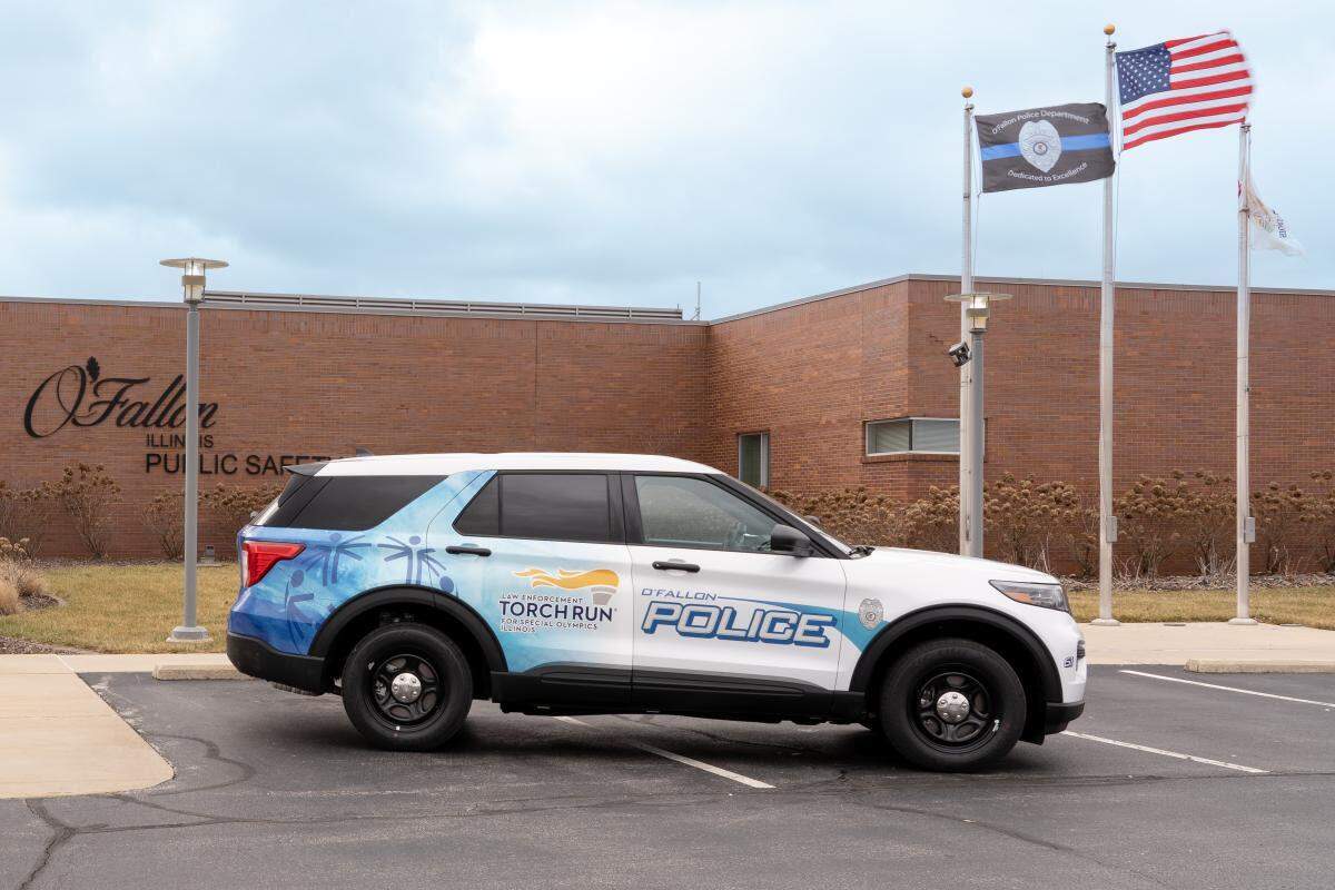 On Thursday, Feb. 9, at the 2023 Illinois Torch Run Kick off in Bloomington, the O’Fallon Police Department debuted their Special Olympics Illinois Patrol Car. The O’Fallon Police Department has been a strong supporter of Special Olympics since 1988.