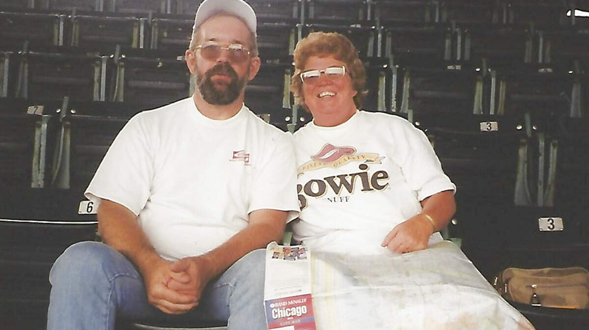 Ed and Judy Heimann at Wrigley Field in Chicago