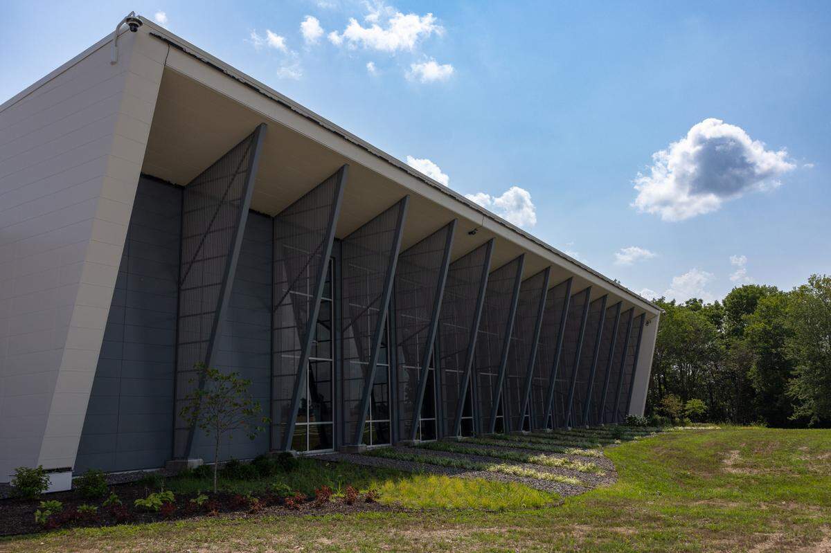 Outside of the new manufacturing academy at Southwestern Illinois College in Belleville, Ill., on July 11, 2024.
