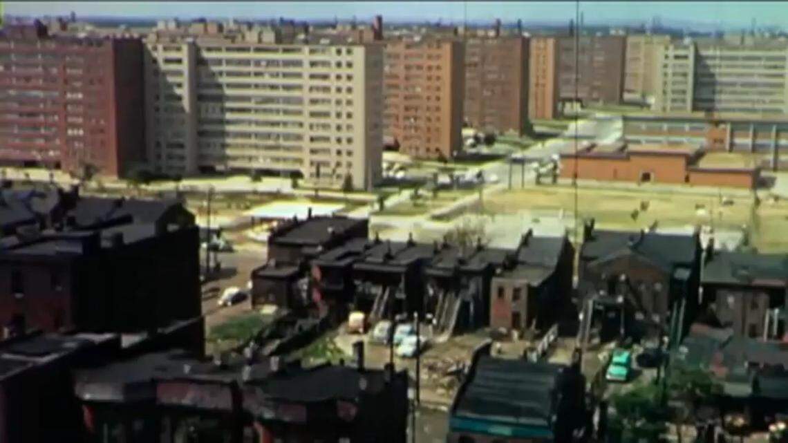 Wendell O. Pruitt Homes and William Igoe Apartments, nicknamed Pruitt–Igoe, became known for crime, poverty and racial segregation. The complex’s 33 high-rise buildings were demolished with explosives in the 1970s.