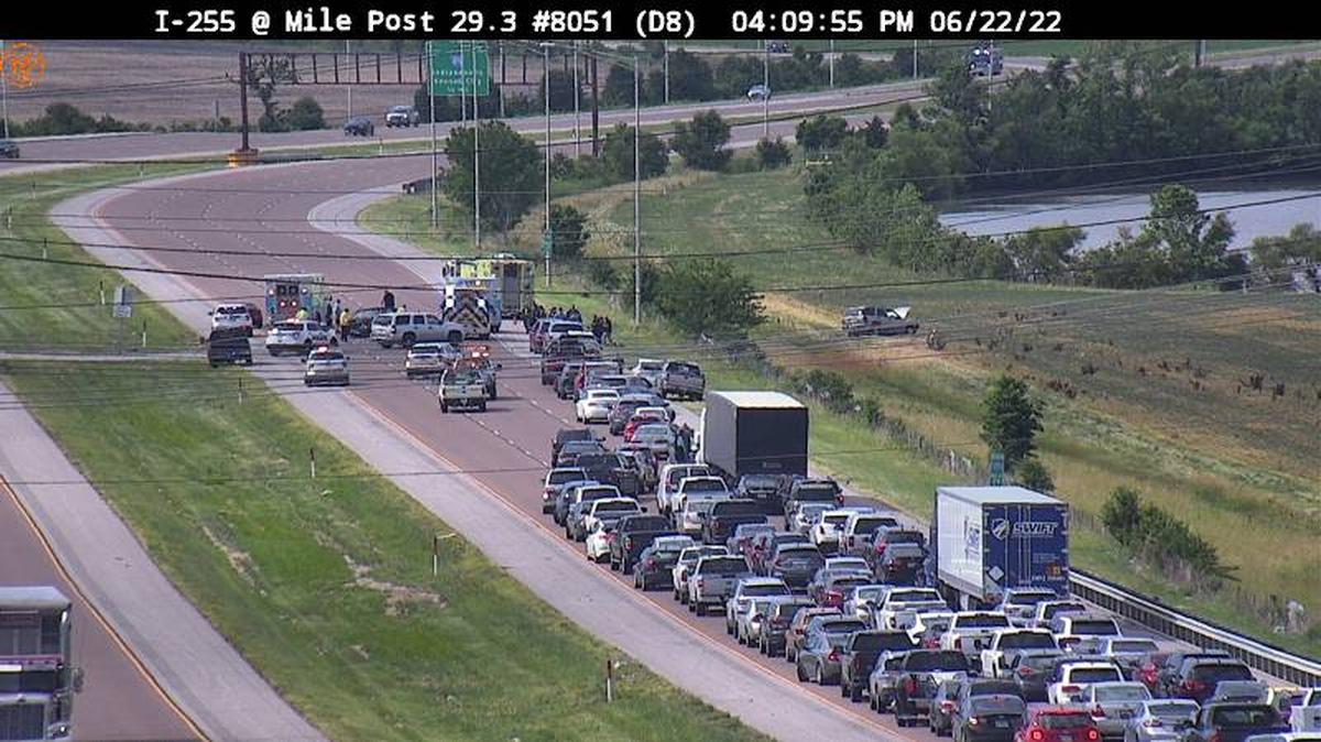 The Illinois Department of Transportation is reporting all lanes of northbound I-255 just before the I-270 interchange (Exit 30) are blocked because of a crash.