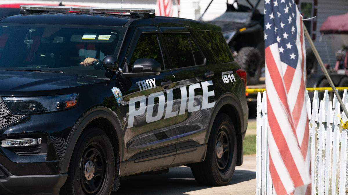 Scene of an ‘unnatural death’ in Troy, Ill. on Sept. 13, 2023.
