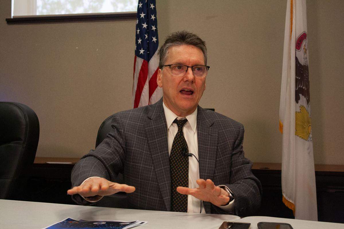 Matt Dietrich, spokesperson for the Illinois State Board of Elections, speaks to Capitol News Illinois.