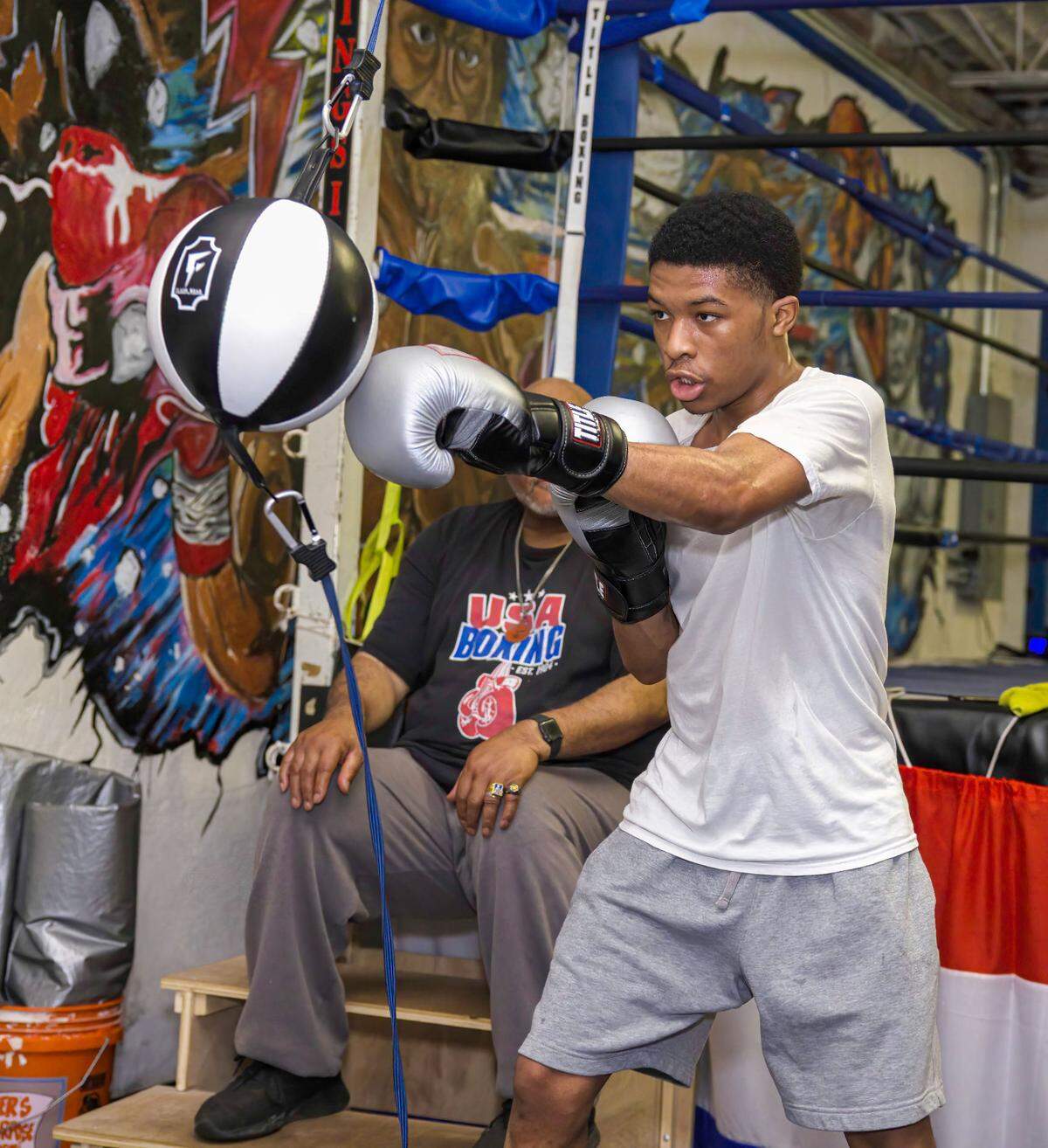Promising lightweight boxer Daniel Nolan of Cahokia has been training with former East St. Louis Golden Glove Champion Arthur “Flash” Johnson the past two years at the Flash Boxing and Activity Center in East St. Louis — owned by Johnson. Nolan has a list of goals for his future boxing career and they are to win the Golden Glove Championship, then eventually turn professional and become a world championship in multiple weight classes.