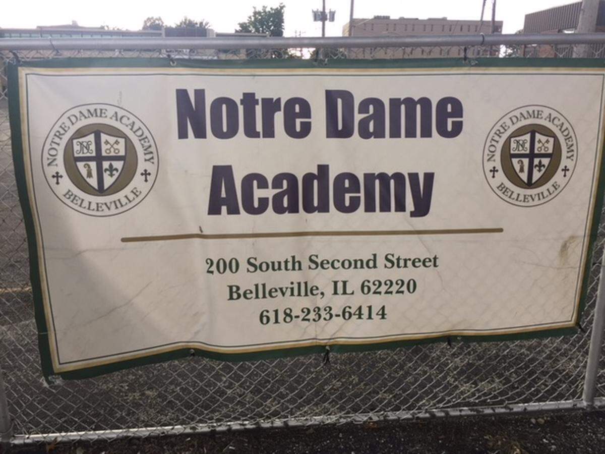 Notre Dame Academy at 200 S. Second St. asked the city to pay $8,890 for resealing the school’s parking lot. The City Council deadlocked at 8-8 on Monday on the request but Mayor Mark Eckert broke the tie vote in favor of the Catholic school’s request.