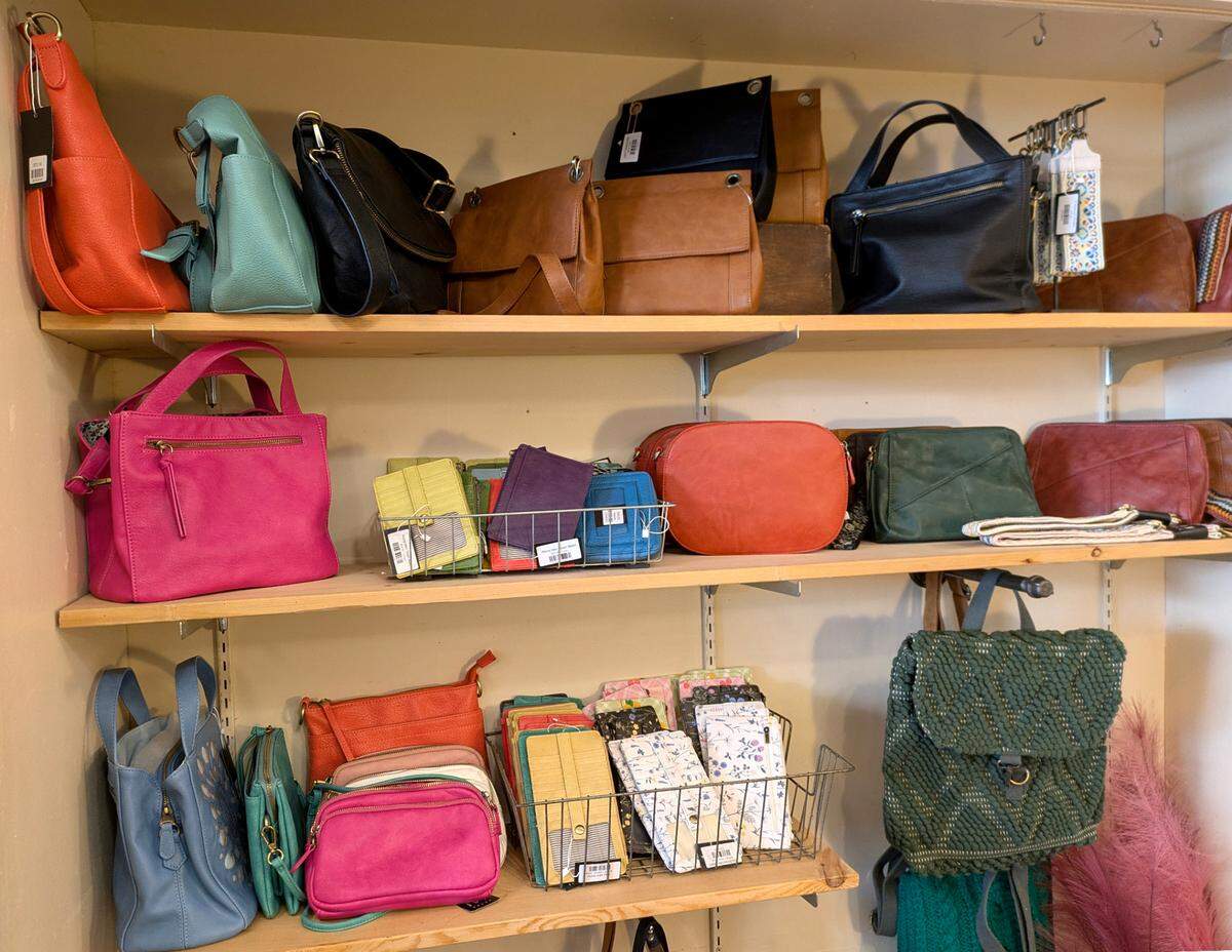 A vegan line of handbags and wallets are available at Circa Boutique + Gifts in downtown Belleville.