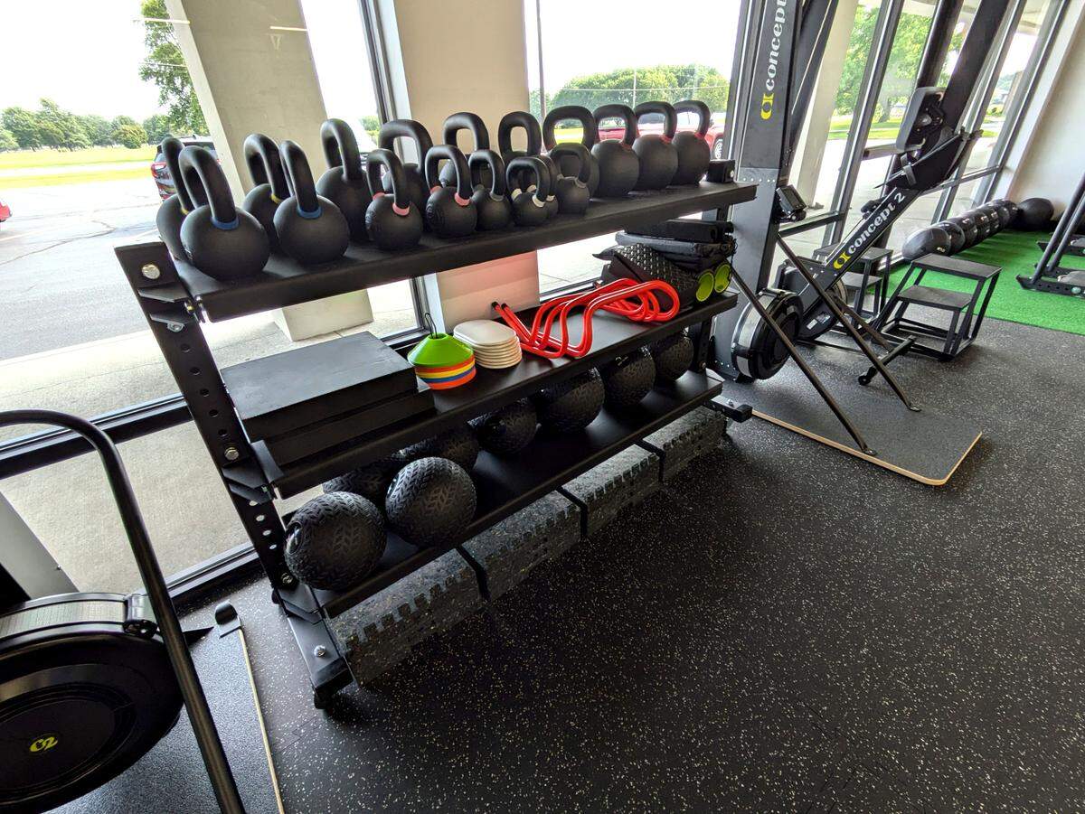 Exercise equipment at I-Koach Fitness in Swansea