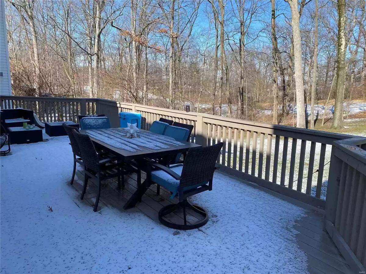 The home has five bedrooms and 4.5 bathrooms.
