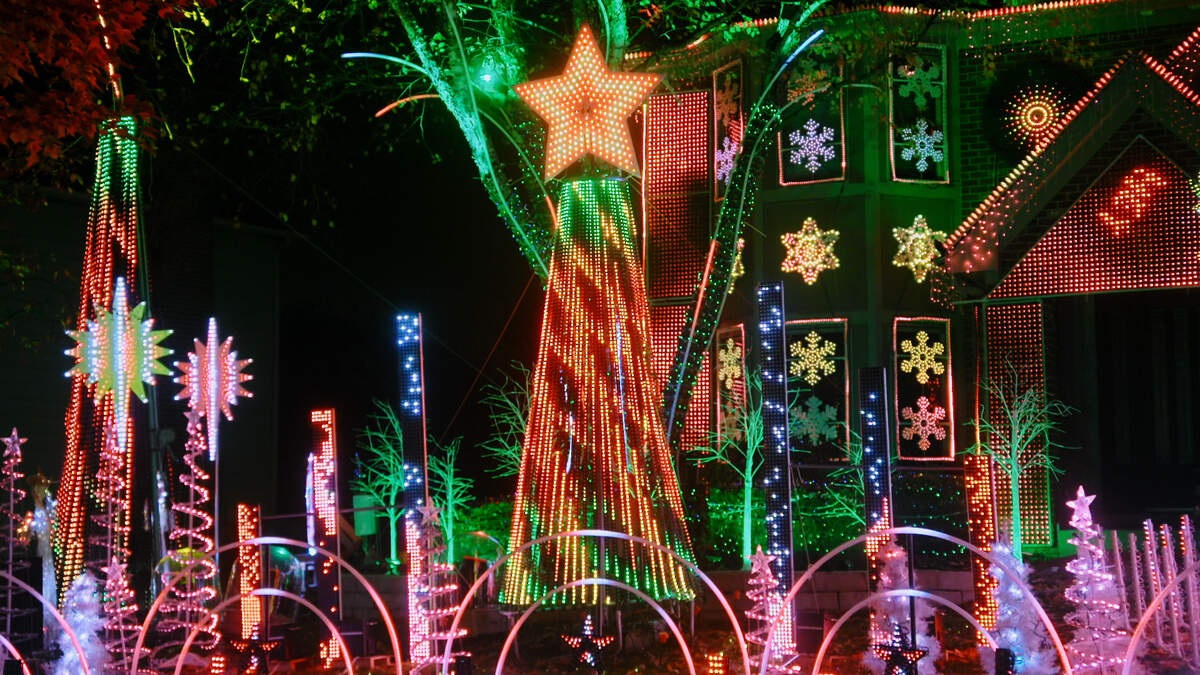 The Foy family’s display.