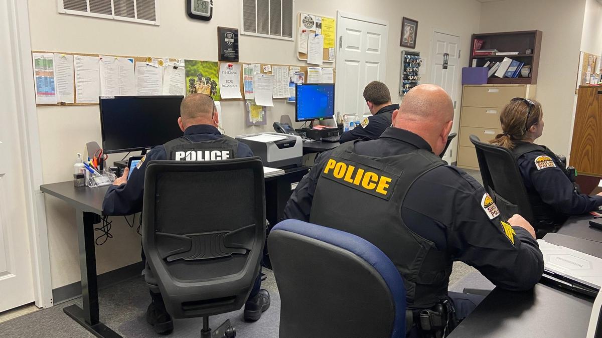 The work space is crowded at the Shiloh Police Station, says the village’s chief and mayor.